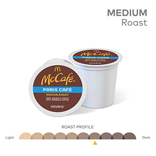 Image of McCafe Paris Cafe, Single Serve Coffee Keurig K-Cup Pods, Medium Roast Coffee, 12 Count