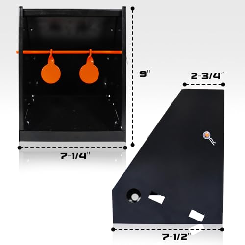 Image of Highwild BB Trap Target (Airgun Only) with 10pcs 7 inch X 9 inch Paper Targets and 2 Spinner Targets