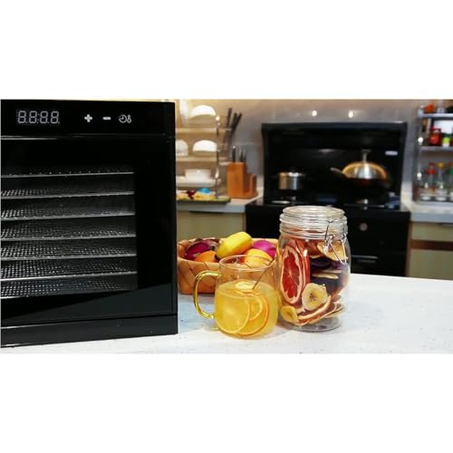 KKSOUFX Desidratador elétrico de alimentos, desidratador de alimentos com 6/8 bandejas, máquina de s