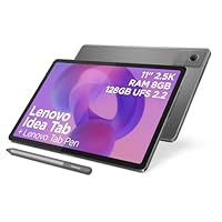 Lenovo Idea Tab - Display 11" 2.5K (2560x1600) 90Hz, Processor Mediatek Dimenity 6300, RAM 8GB, Memory 128GB, WiFi 5, Tablet Android 15, Tab Pen included - Luna Grey