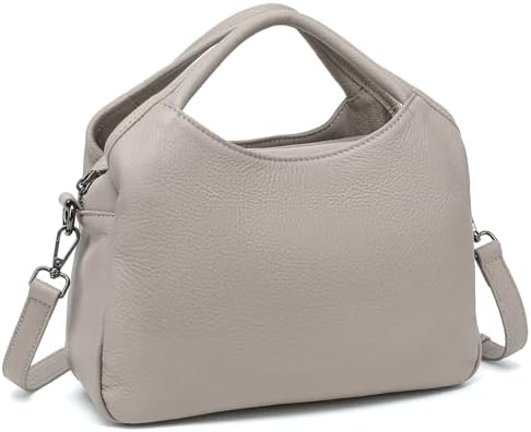 KOGTLA Medium Genuine Leather Purses for Women with Detachable Sa...