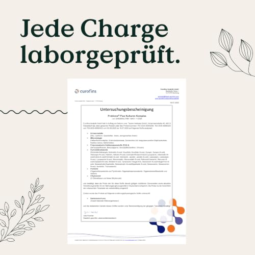 NATURE LOVE® Probiona PLUS - 120 Mrd KBE je Tagesdosis (hochdosiert) - 20 Bakterienstämme + Bio Inulin - 60 magensaftresistente Kapseln - vegan, entwickelt in Deutschland, Markenrohstoff aus Italien