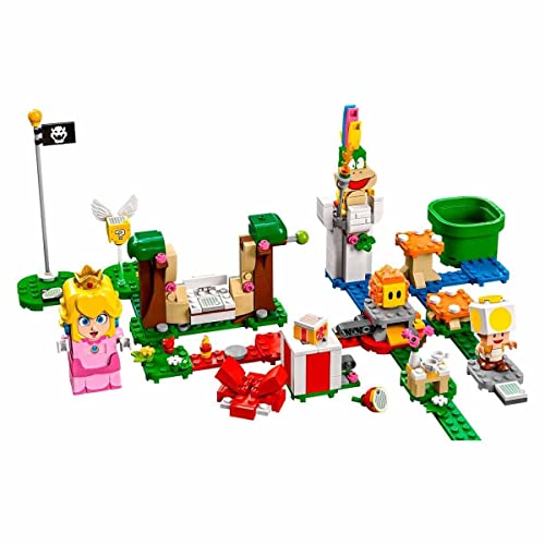 Image of LEGO 71403 Super Mario Starter Pack The Adventures of Peach, Building Toy, Interactive Figure, Toad, for Children 8 Years and Up