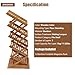 HWBWE Portable Foldable wood Literature Rack Display Holder Stand, Pop-up Magazine Brochure Catelog Rack, Light Weight, for Trade Show Booth Office Retail Store Showroom