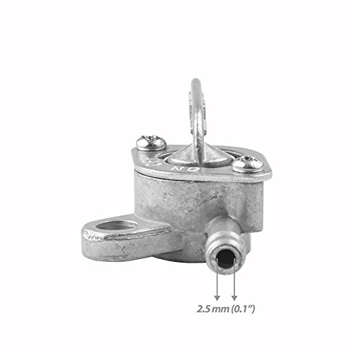 Image of 1PZ In-Line Gas Fuel Shut Off Petcock fits 6mm 1 /4 inch or 3 /16 inch ID Hose Fuel Line for 50cc 70cc 90cc 100cc 110cc 125cc Scooter Quad Go Kart Moped Baja BA150 ATV X15 X18 X22 Mini Pocket Bike (Pack of 2)