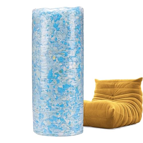 Memory Foam Fecting - zerkleinerte Multi -Shape -Füllung für Kissen und Bohnensäcke | Leichtes Handwerksmaterial für Haustierbetten, Kissen & Poufs | Umweltfreundlicher Recycling- für -Projek