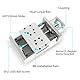 RATTMMOTOR 150mm-Breite CNC Lineartisch-Aktuator,Effektiver Hub 100mm,X Y Z Achse,Querverschiebetisch Linearschienenführung Kugelumlaufspindel SFU1605 mit Motorhalterung+2 Stück Endschalter