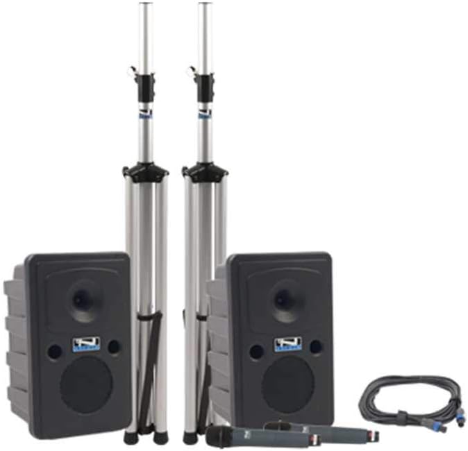 Anchor Audio Go Getter Deluxe Package Dual with Passive Companion Speaker and Two Wireless Microphones