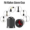 TCPENG 10PCS Tyre Valve Caps, with O Seal Ring, Universal Stem Dust Covers for SUV, Cars, Bike, Motorcycles, Trucks, Heavy-Duty, Airtight Seal, Screw-On, Easy to Operation (10 Pack Black) #3