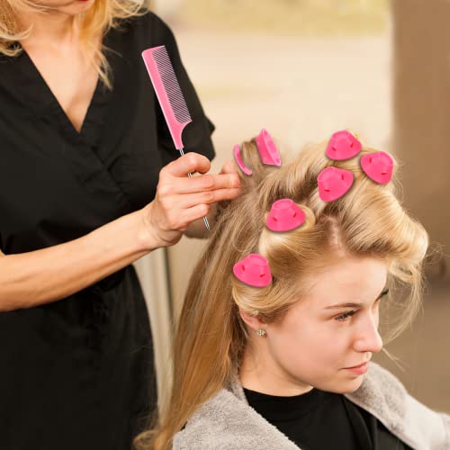 60 Pcs Pink Magic Silicone Hair Rollers Heatless Curling Rod Headband With 2 Pcs Comb Include 30Pcs Large Overnight Hair Curlers 30Pcs Small Curlers For Women Girls Long And Short Hair #TOP5