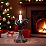 Gothic Candleholder Bat Candle Holder for Halloween, Resin Ornament, Home Desktop Decoration, Christmas Decor, Party Favors