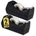 1InTheOffice Desktop Tape Dispenser, Black "2 Pack"