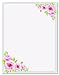 100 Stationery Writing Paper, with Cute Floral Designs Perfect for Notes or Letter Writing - Pink Roses
