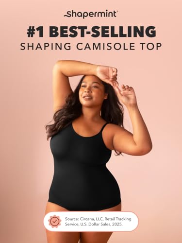 Image of SHAPERMINT Womens Tops - Scoop Neck Cami Body Shaper for Women, Shapewear Tummy Control, Camisole Tank Tops for Women
