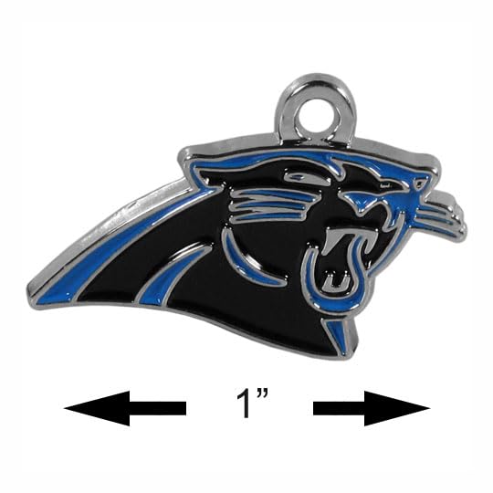 Image of NFL Siskiyou Sports Womens Carolina Panthers Dangle Earrings One Size Team Color