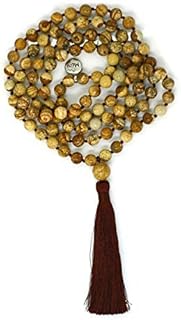 Premium Mala Beads Necklace - 8mm Mala Necklace - Japa Mala - 108 Mala Necklace for Meditation - Mantra Meditation Necklac...