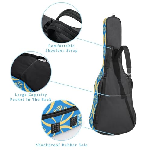 Housse imperméable en tissu Oxford pour guitare acoustique avec bandoulière et poches, style peint à la main, 109 x 42,9 x 11,9 cm, motif fleurs, Multicolore 5., 42.9×16.9×4.7 in, Sac de transport - Les Beatles, Paul McCartney, John Lennon, RIngo Starr, George Harrison Housse imperméable en tissu Oxford pour guitare acoustique avec bandoulière et poches, style peint à la main, 109 x 42,9 x 11,9 cm, motif fleurs, Multicolore 5., 42.9x16.9x4.7 in, Sac de transport – Image 4