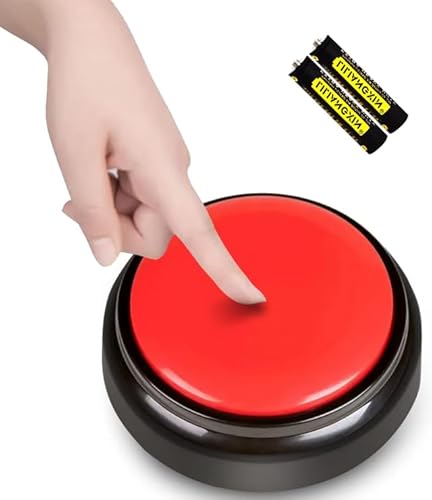 ViLoSa Talking Alarm Clock with Volume Control Rotation button-PRESS big button Speaks The Time, Date and Day - Perfect for The Blind, Elderly or Visually Impaired-with 2 battery