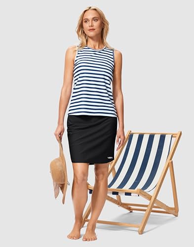Image of Viodia Women's 18 inch /20 inch Long Swim Skirt High Waisted Modest Swimsuits Skirt Bathing Suit Tummy Control Swim Bottoms