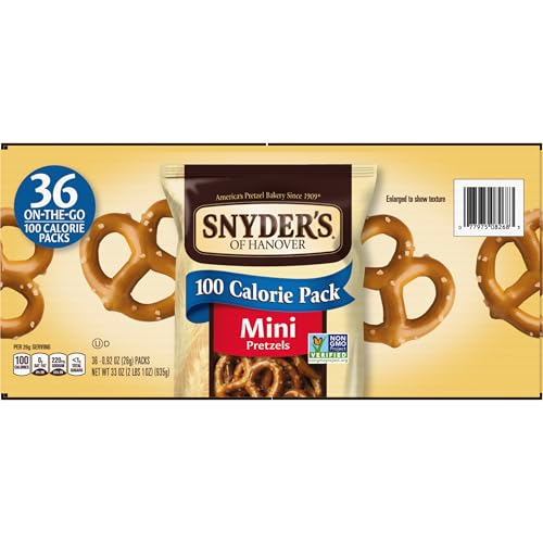 Image of Snyder's of Hanover Mini Pretzels, 100 Calorie Individual Packs, 36 Ct