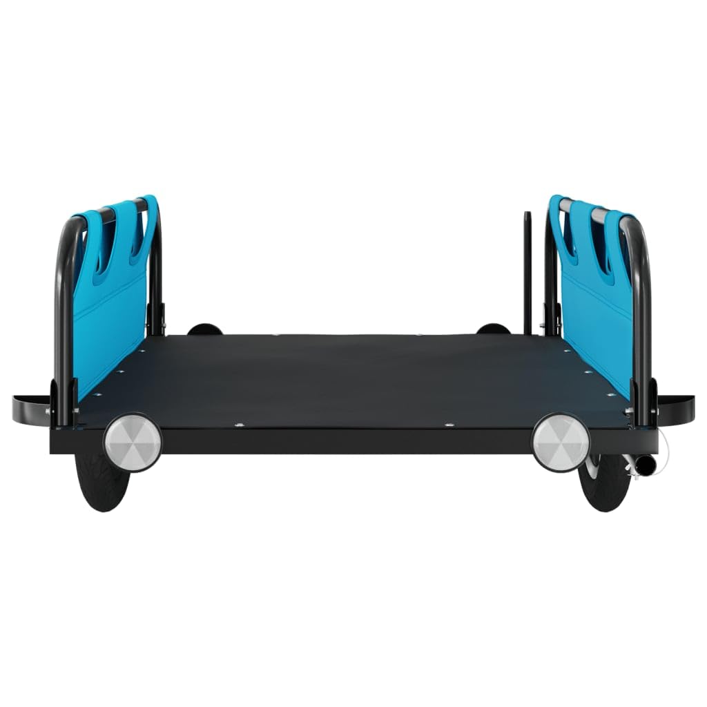 Remolque de bicicleta naranja de tela Oxford y hierro con recubrimiento en polvo, plegable con embrague, seguridad y protección para el transporte de equipaje, niño, perro, ideal para ciudad