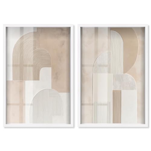 Golden Luxe Glam Set 2 Panel Set Shadowbox Print Living
