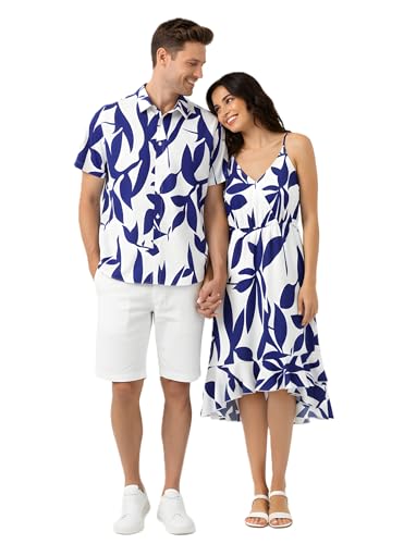 PATPAT Couples Hawaiian Matching Outfits - Him and Hers Men