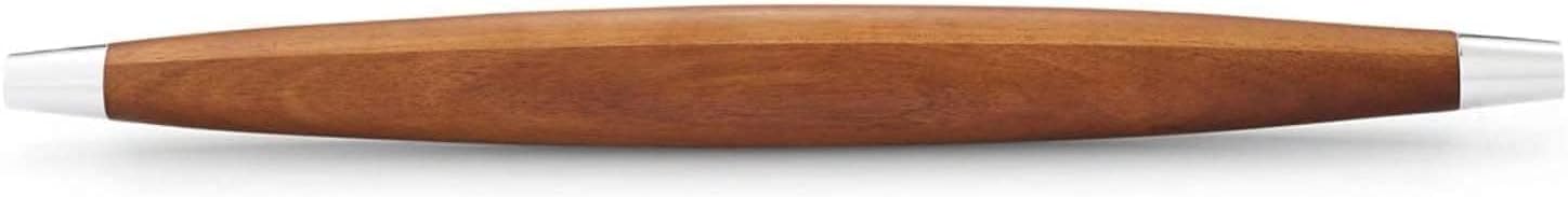 nambe Novo French Rolling Pin | Acacia Wood Roll Pin for Fondant, Pie Crust, Cookie, Pastry, Dough | Tapered Design & Smooth Construction | Essential Kitchen Utensil