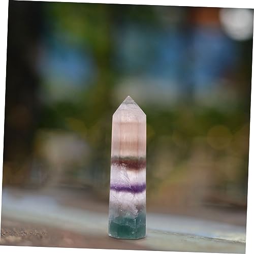 Pillier fluorite colorée Mobestech lot de 3 cristaux à offrir pour table - 5