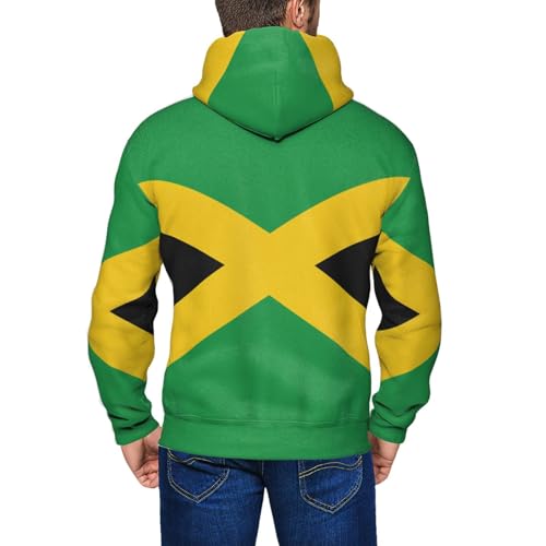 Sweat à capuche Jamaïque imprimé résistant coupe ample homme