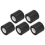 Tube Protective Tape Anti-Aging Pipe Repairing Supplies PVC Material 5pcs 6cm Width for Home Decoration and Household Appliances (Black)