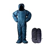 DXDUS Human Walking Sleeping Bag, Adult Full Body Warm 0 Degree, Mummy Style Lightweight Humanoid Sleeping Bag, Outdoor Wearable Warm Sleeping Suit for Men and Women