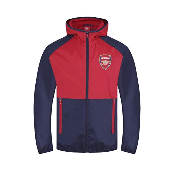 Arsenal FC - Jungen Wind- und Regenjacke - Offizielles Merchandise - Geschenk für Fußballfans