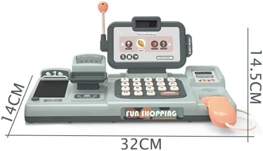 Miniatura 8 de Juguete de caja registradora para niños, juego de simulación, 25 piezas, ideal para niños y niñas de 3, 4, 5 años.