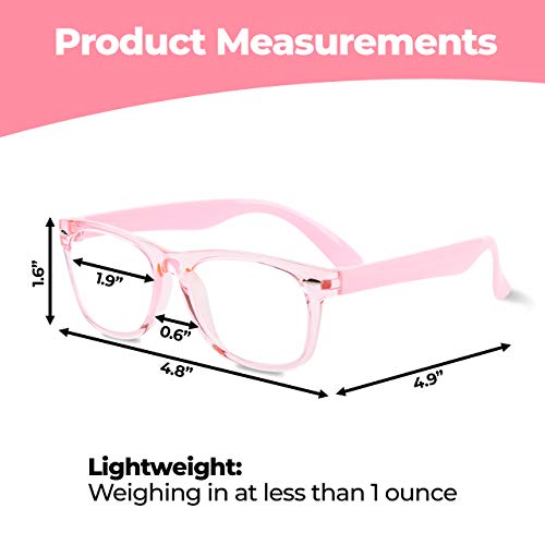Image of GALVANOX Ava & Ethan Blue Light Glasses for Kids, Blue Light Blocking for Computer /Gaming (Ages 3-12)