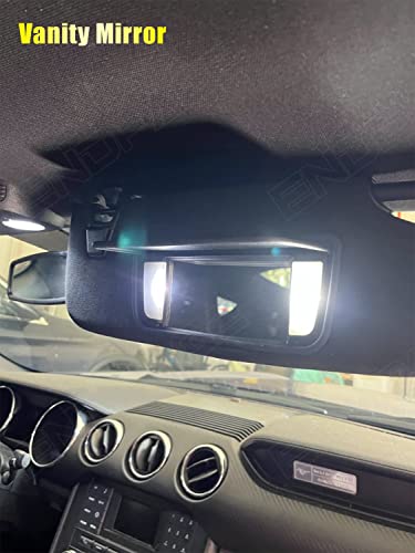 Kit de 8 luces LED interiores para Ford Mustang 2015-2020 Blanco miniatura 5