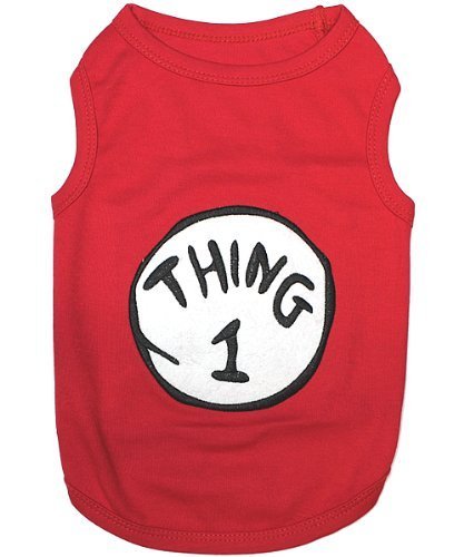 Pet Clothes THING 1 Dog T-Shirt - X-Small