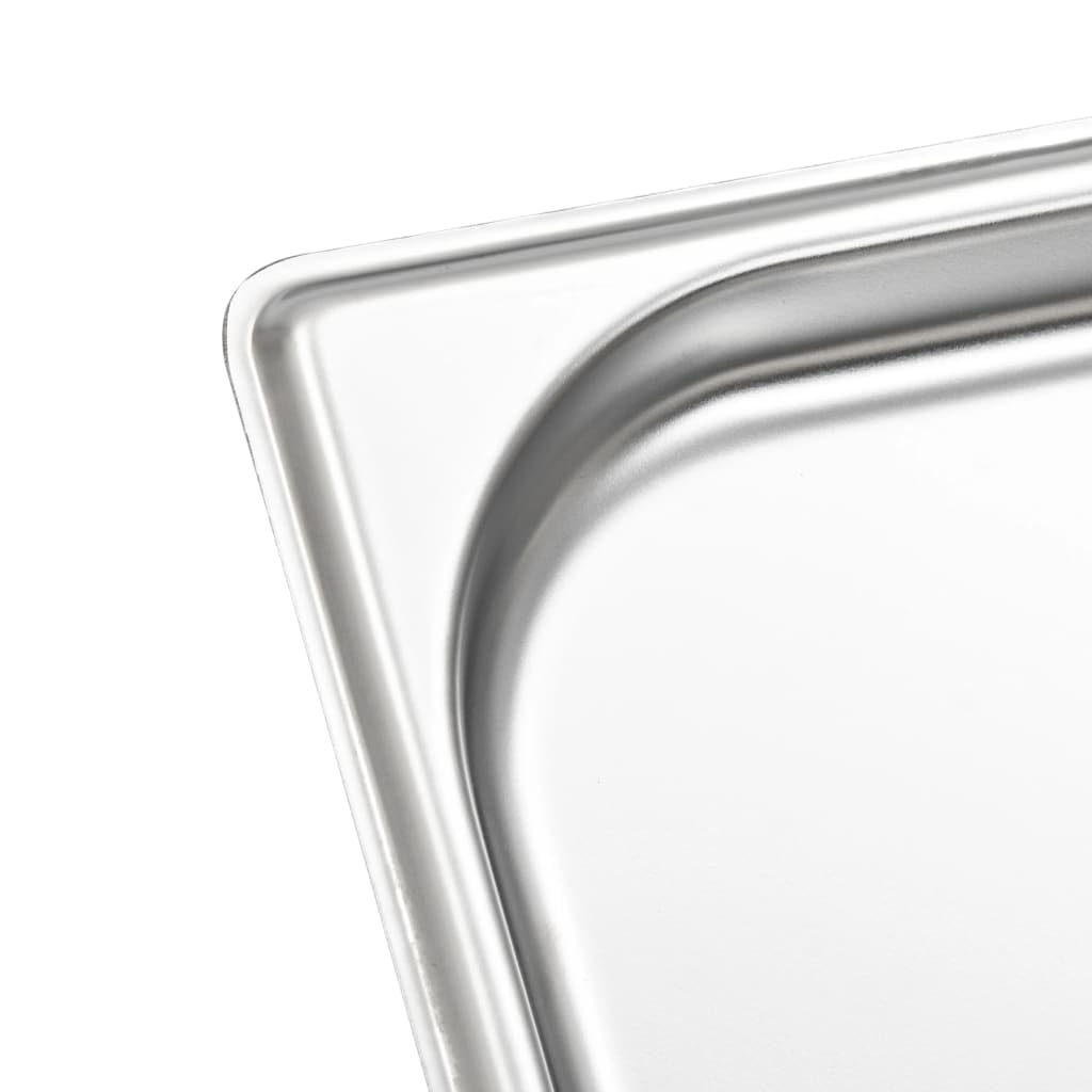 12 recipientes de acero inoxidable apilables GN 1/3 de 20 mm, para Bain-Marie, Chafingdish, Buffet, Catering, Cantina, Cocina de Restaurante, para mantener caliente y servir