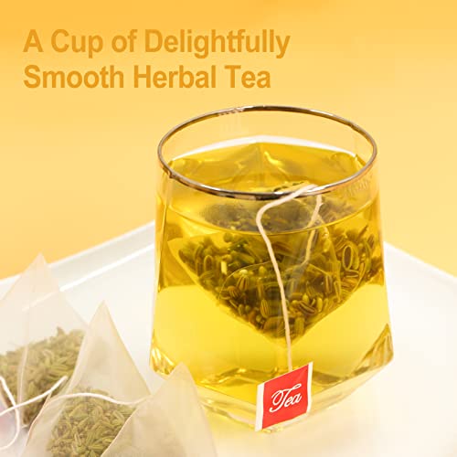 Fullchea - Fennel Tea Bags, 30 Teabags, 4G/Bag - Premium Whole Fennel Seeds - Non-Gmo - Caffeine-Free - Helps Improve Digestion & Immune System #TOP3
