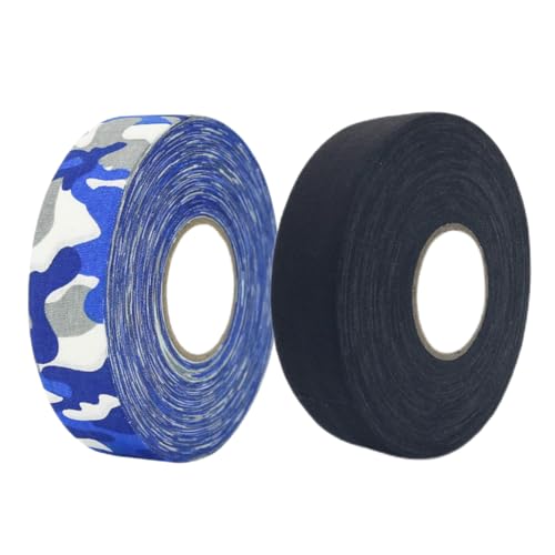 Jcasbdn Cinta de Agarre Antideslizante de Hockey Cinta de protección Auto Adhesiva para Hielo Hockey de Hockey Tenis 2 Rollos