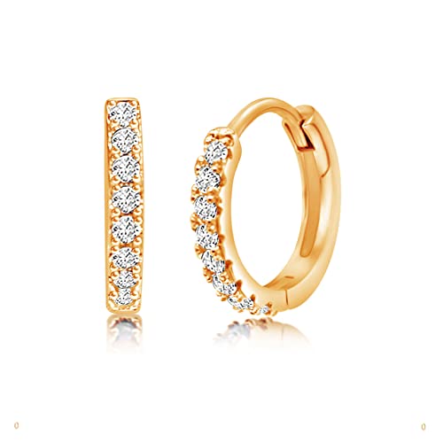 Image of Chanteur Hypoallergenic Huggie Earrings for Girls & Women - Small Hoop Design, Perfect for Teens & Kids