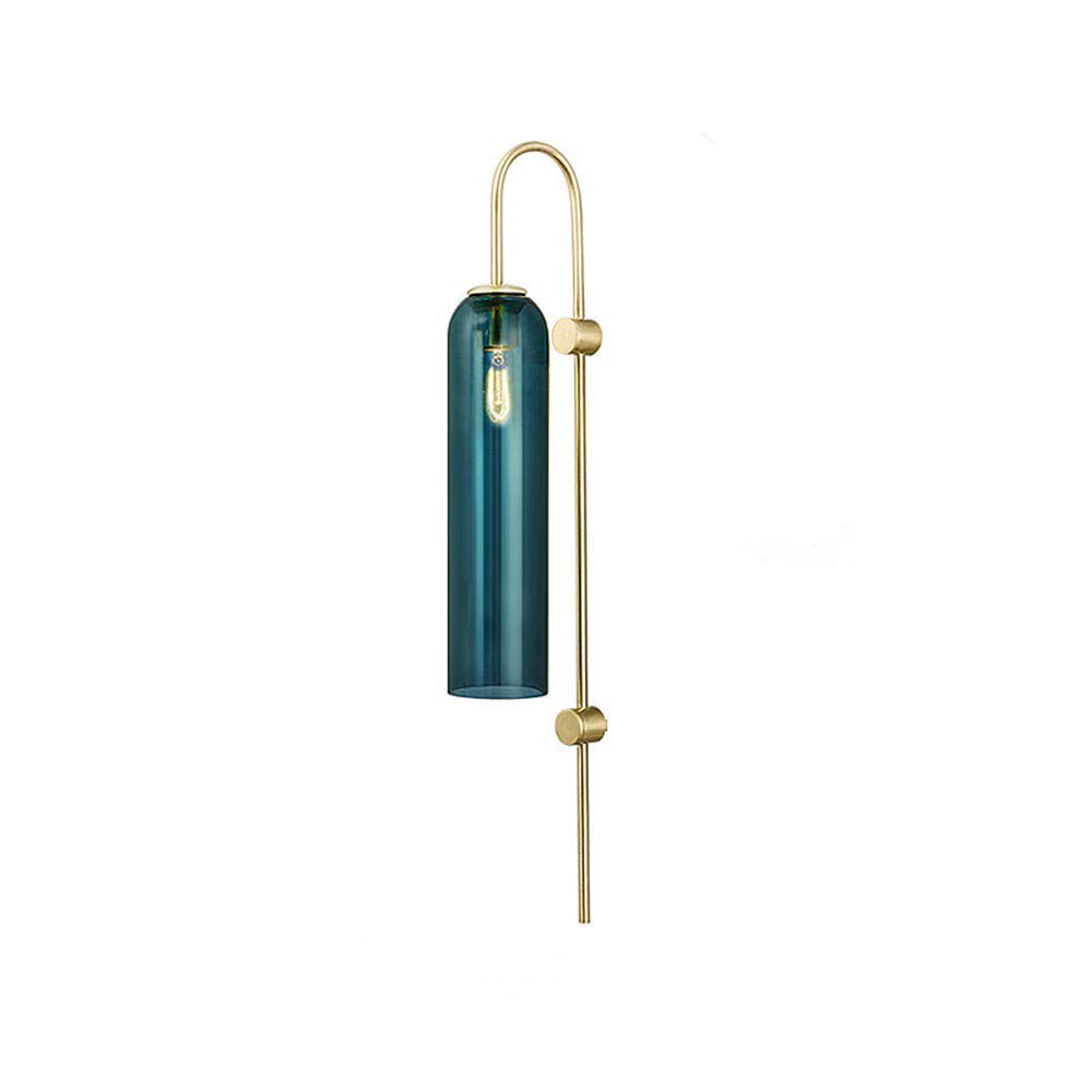 HXYSXHJUO Minimalist Wall Sconces 1-Light Mounted Light Mid Century Modern Decor Lighting Lamp Long Tube Glass Vanity Fixture