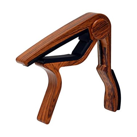 Ukulele Capo,Ukulele Clamp,Ukulele Clip,Rosewood Color,for Soprano, Concert, Tenor,baritone - Ukulele Professional Capo. (Rosewood) Cover