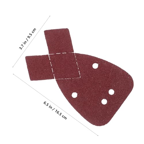 Hojas de lija triangulares de aluminio Toddmomy para restauración 3