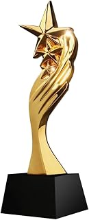Creative Trophies Metal Trophies Custom Trophies Pentagram Trophies Gold-Plated Trophies Free Engraving