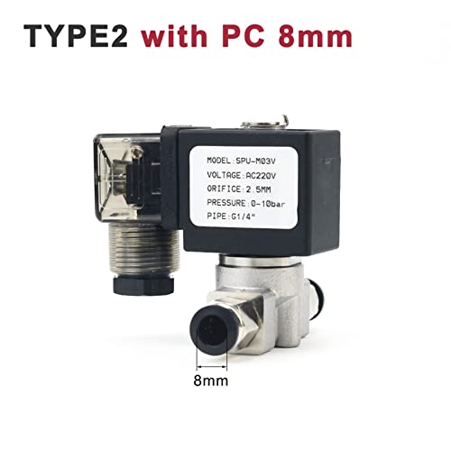 Électrovanne 2 voies inox anticorrosion pour commande air 24V