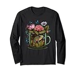 Photo Gallery cottagecore frog rospo e tazza da tè carino forestcore estetica maglia a manica Photo Gallery cottagecore frog rospo e tazza da tè carino forestcore estetica maglia a manica