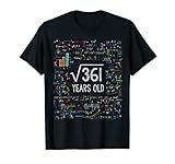 Square Root Of 361 19th Birthday 19 Year Old Gifts Math Bday T-Shirt
