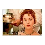 Kate Winslet Leinwand-Poster, Wandkunst, Dekordruck, Bild 