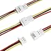 Cermant 40pcs (20Pairs) JST 1.25mm 3Pin Mini Micro Male and Female Connection Cable Plug with Terminal Connector Wire Cable 100mm 1571-26AWG
